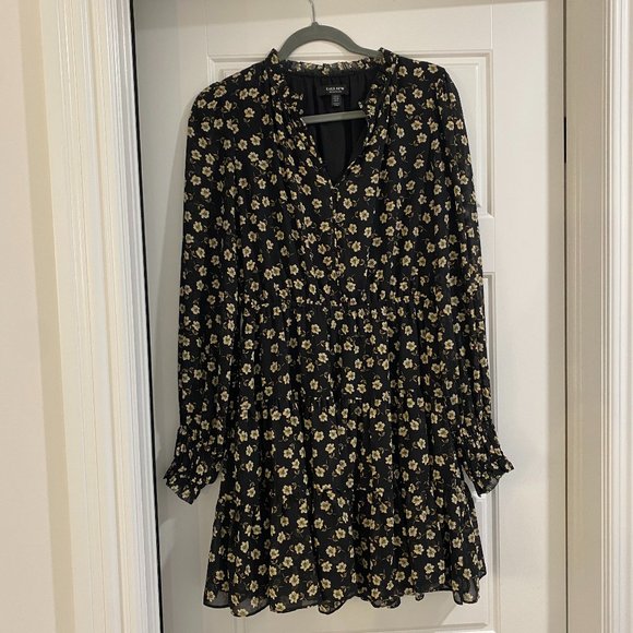 Ever New Black Floral Dress - Picture 1 of 4